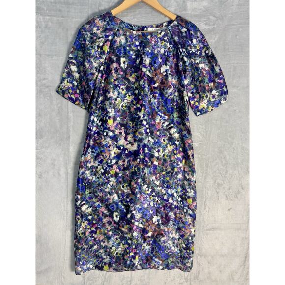 LK Bennett London 100% SILK Dress Women's US 4/ UK 8/ EUR 38 Shift Sheath - Picture 1 of 11